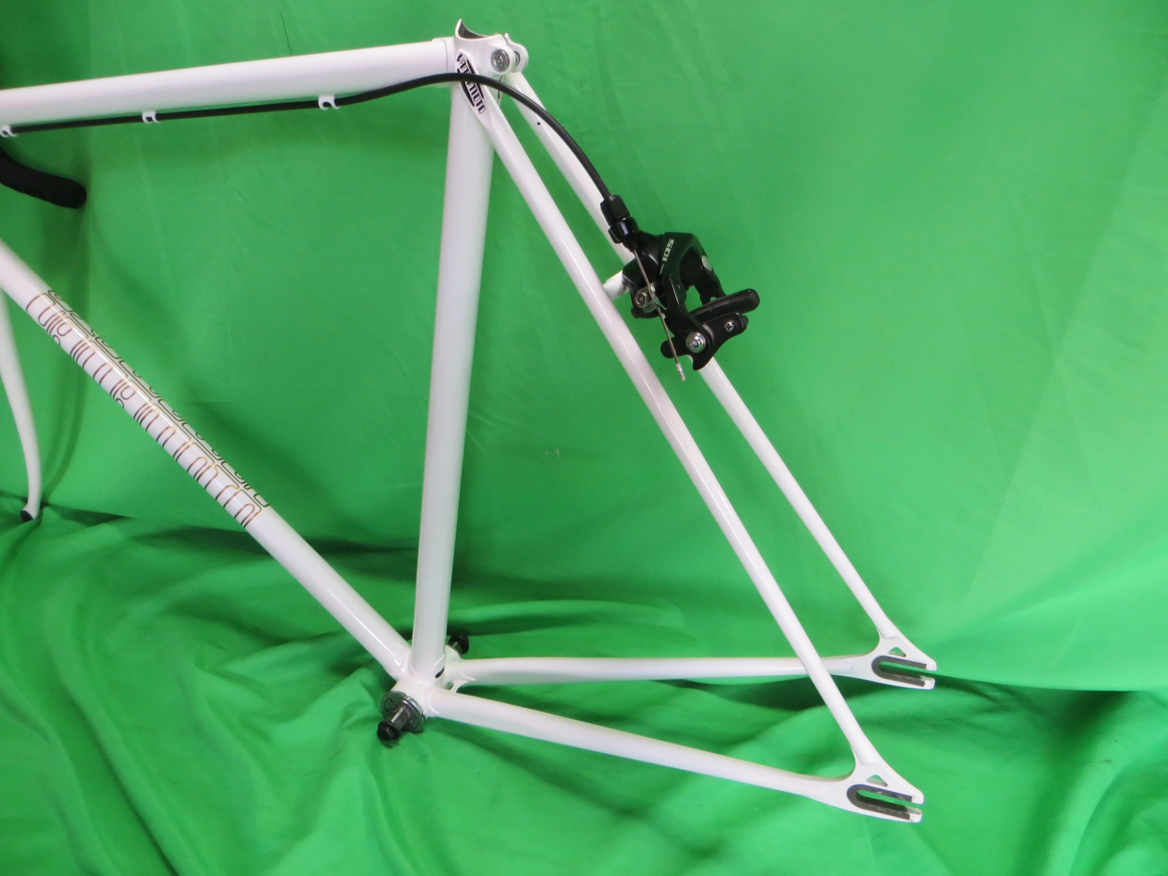 Yamamoto Drilled For Brakes // White // 53.5cm + Shiamano 105 Brakes - Image 13