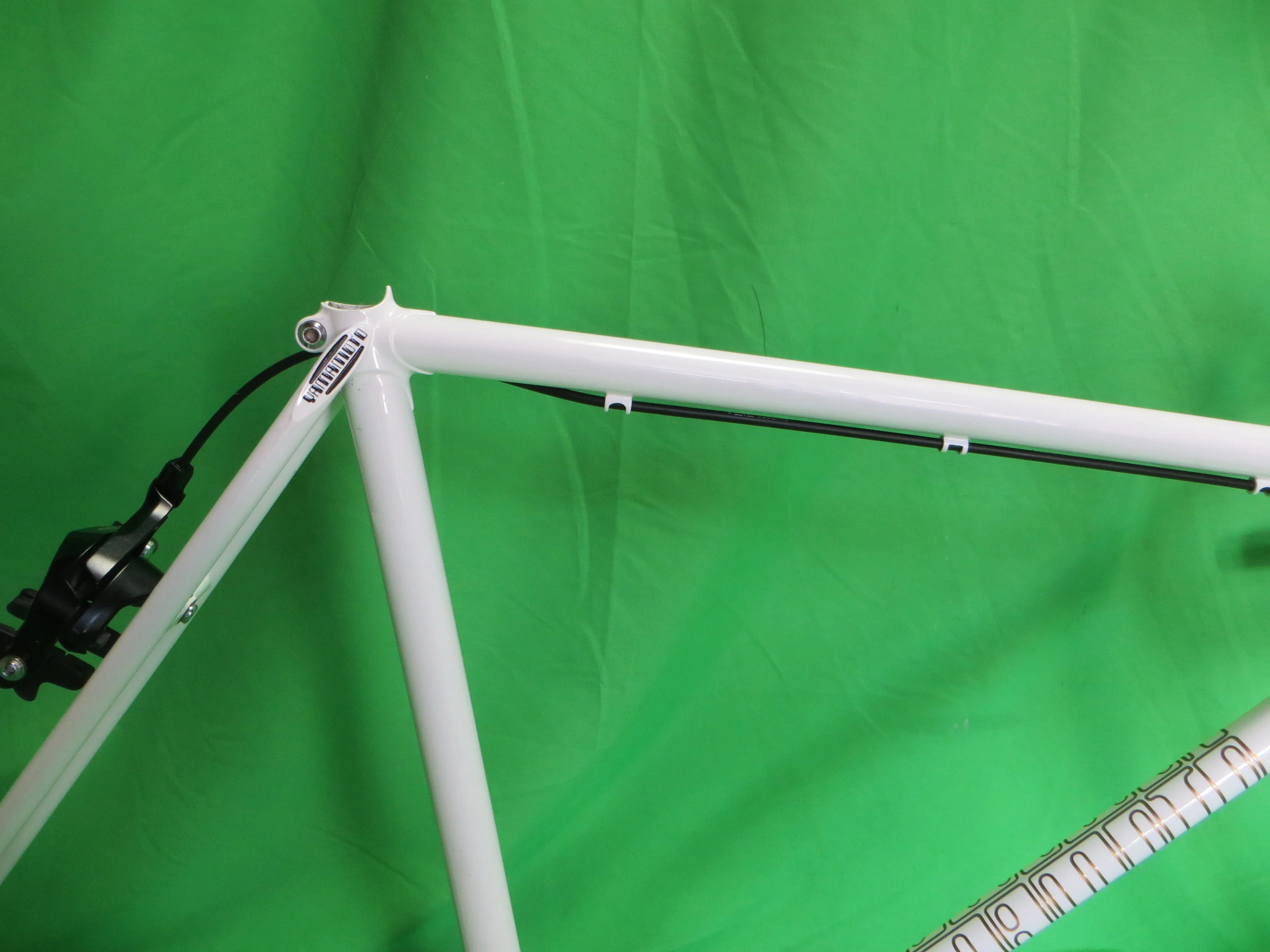 Yamamoto Drilled For Brakes // White // 53.5cm + Shiamano 105 Brakes - Image 17
