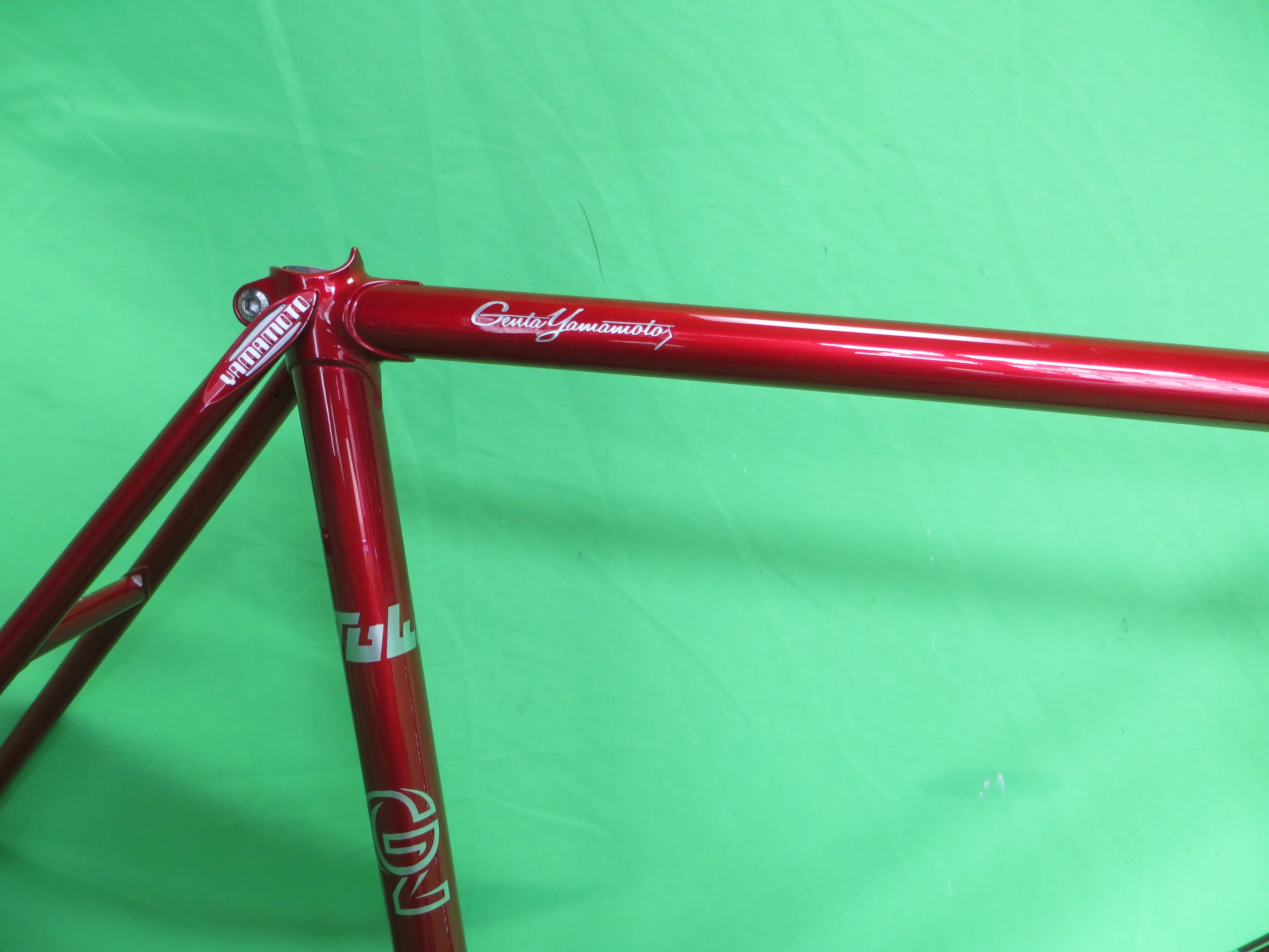 Yamamoto Columbus Max Fork // Red Metallic / Clear Black // 49cm - Image 12